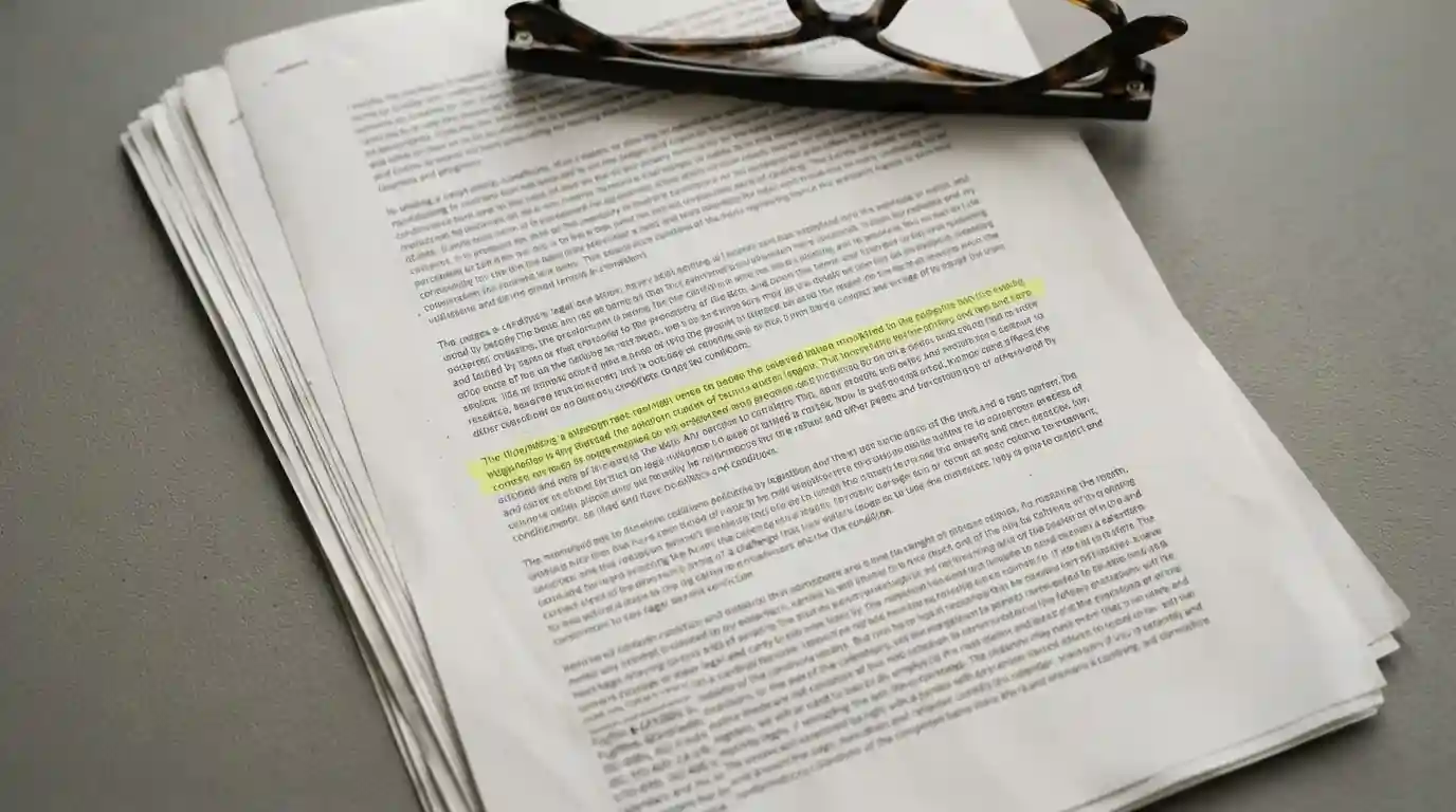 Printed terms and conditions page with a highlighted clause about minimum qualifying deposit