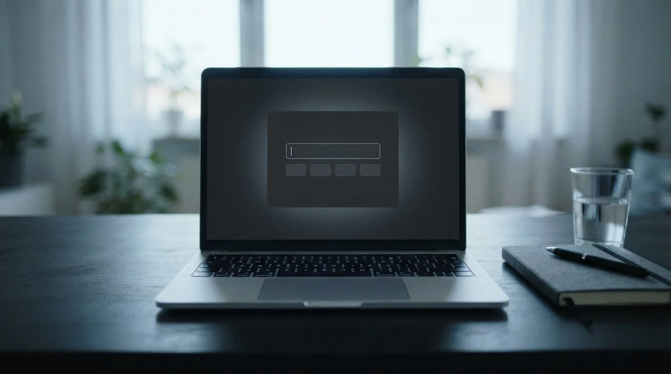 Laptop screen showing a plain deposit form with an amount field