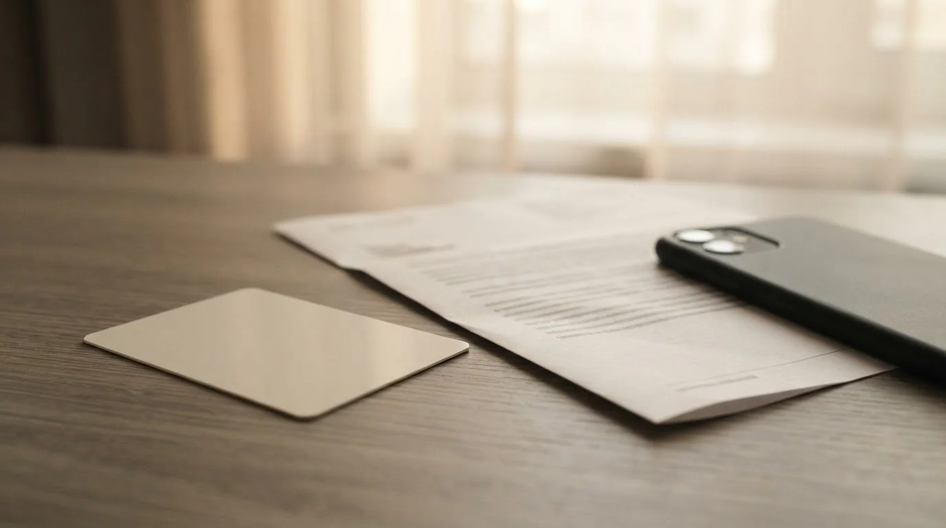 Identity document and proof of address prepared for casino account verification