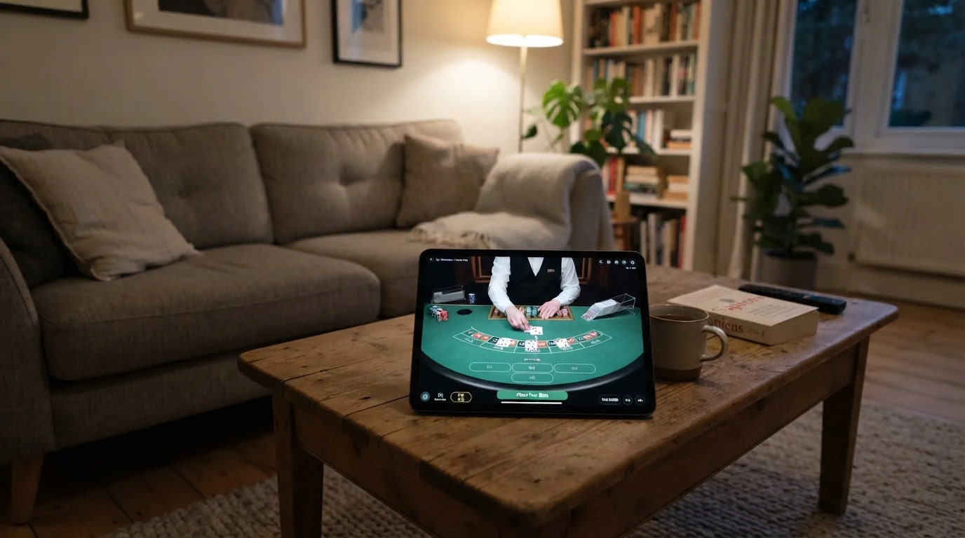 Live dealer lobby funded with Ethereum at an offshore casino