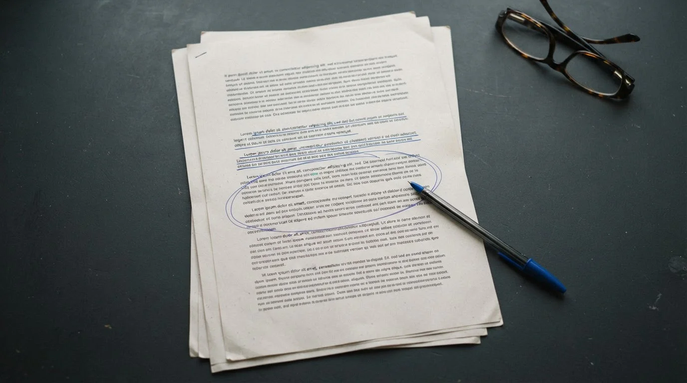 Printed bonus terms document with several conditions marked in pen
