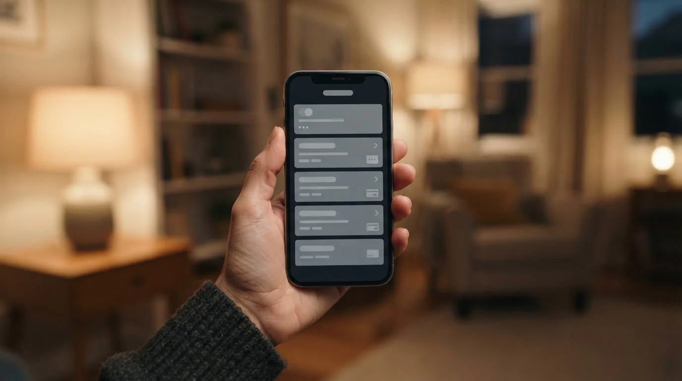 Smartphone showing a casino cashier screen with deposit options listed