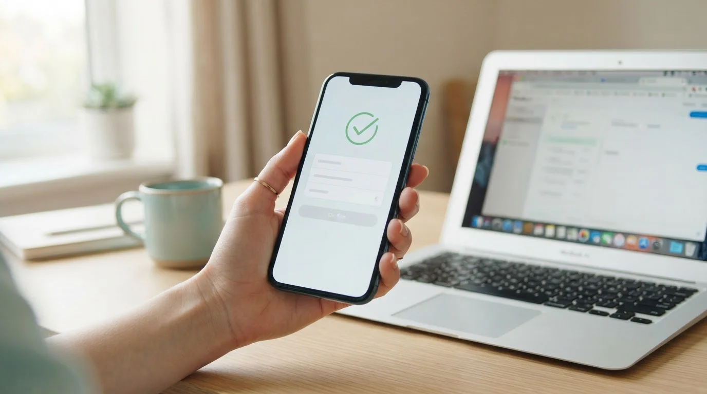 Smartphone banking app open on an instant transfer to an Australian dollar account